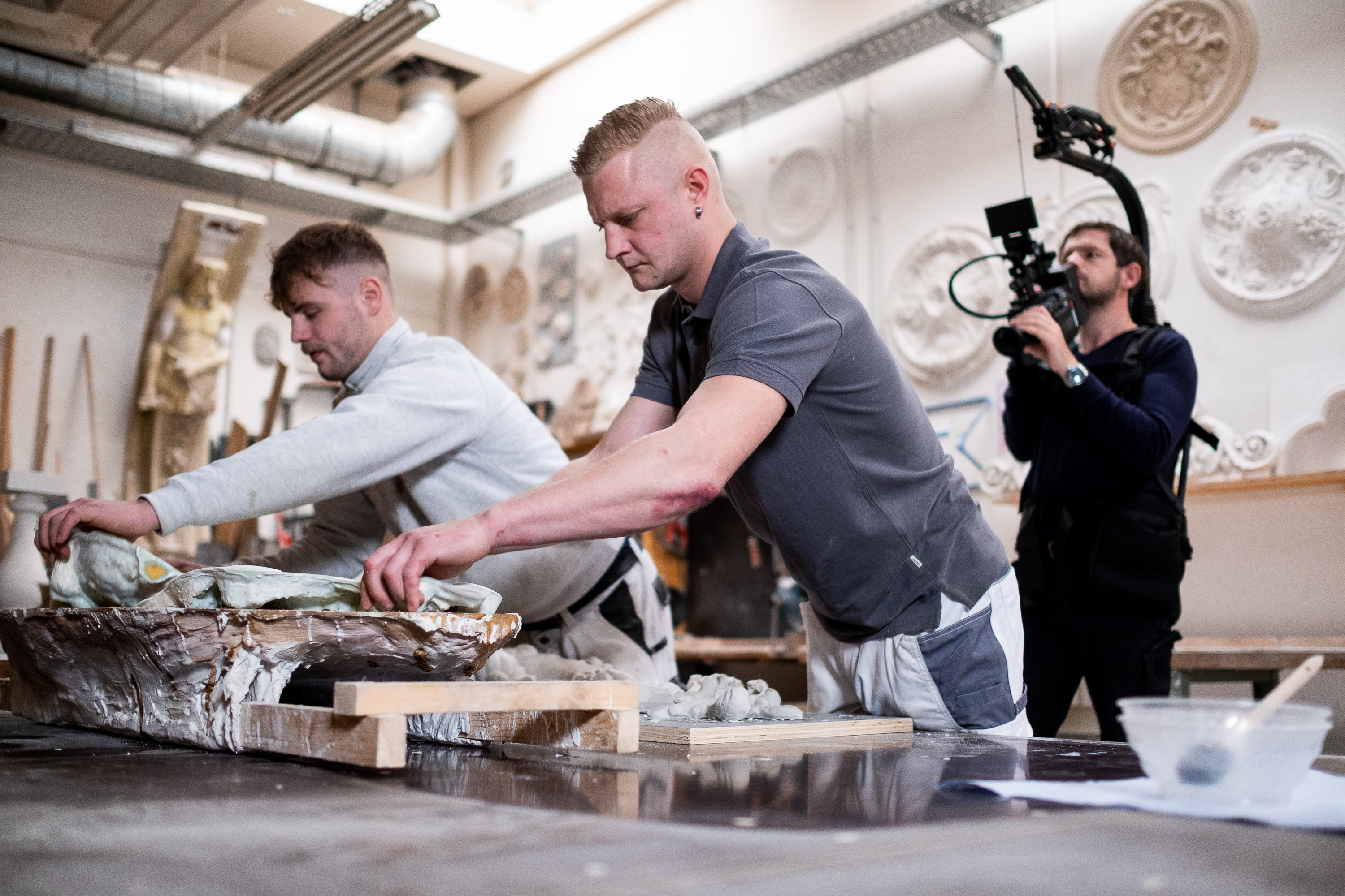 Filmdreh für Imagefilm von Fuldaer Unternehmen - Werner Gruppe bei Fuchs und Gierke Handwerk