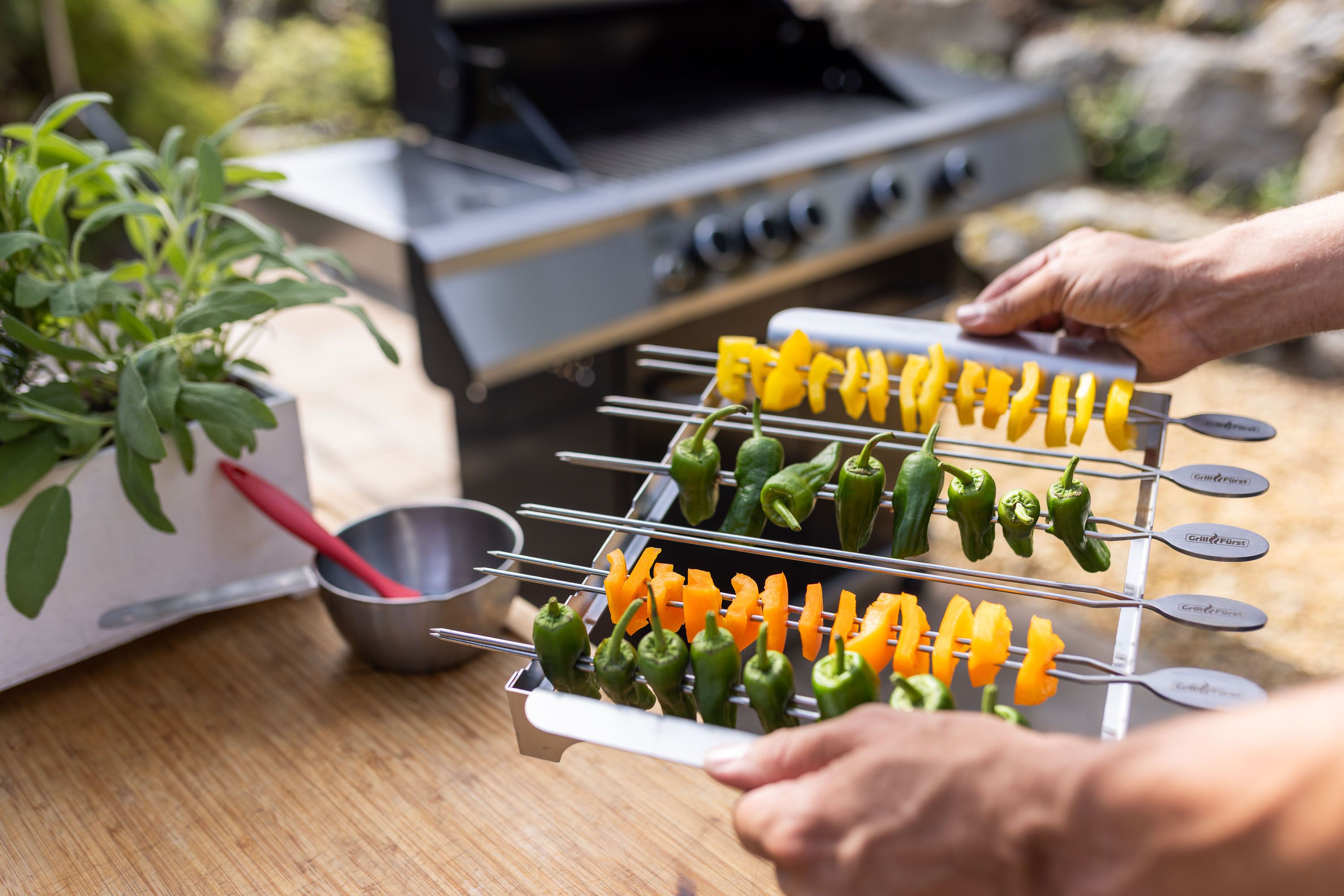 Outdoor-Produktfotografie von Grillgeräten für Grillfürst