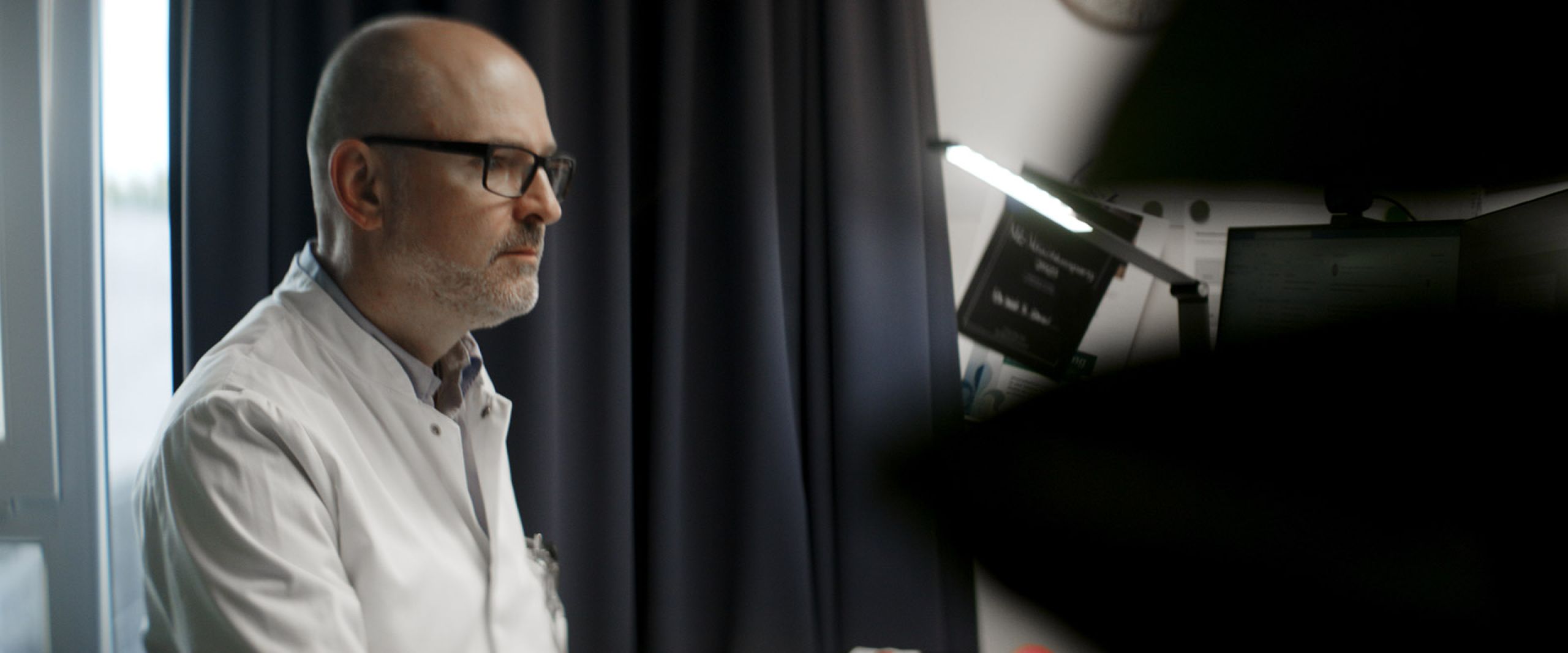 Dr. Schiel auf der Palliativstation im Klinikum Fulda – Interview für Klinikfilm