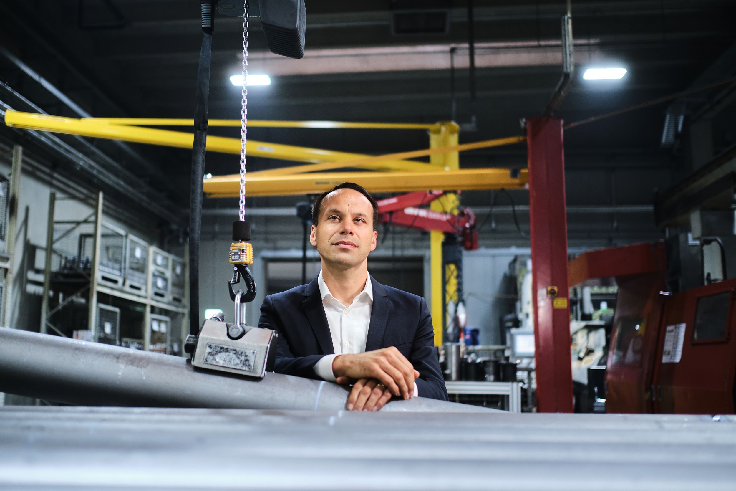 Christoph Günter CTO von SAF Holland Portrait Shooting in Aschaffenburg bei Aktiengesellschaft