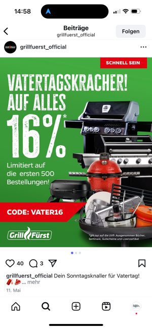 Freisteller Produktfoto Grillzubehör für Grillfürst Onlineshop
